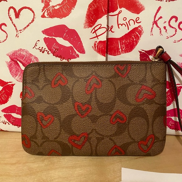 Coach Handbags - Coach heart wristlet